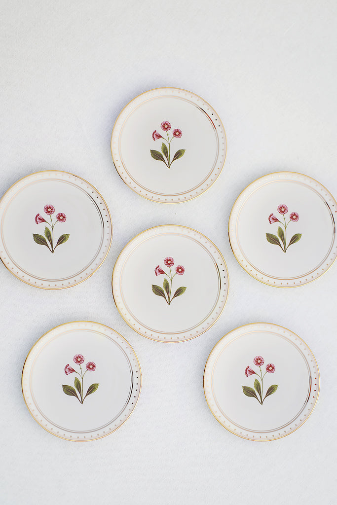 Zahra Tea Plates - 6Pcs