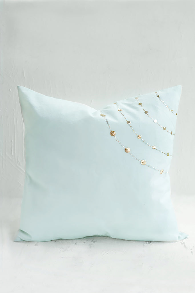 Mehfil Cushion Cover Aqua