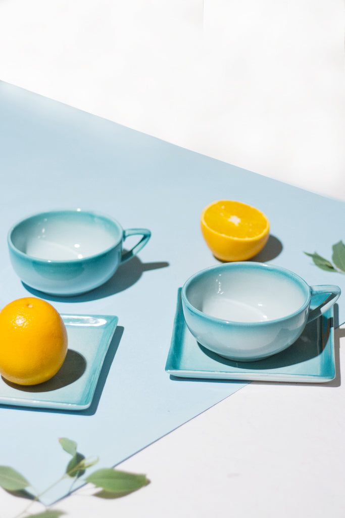 Azure Aqua Soup Set (Set of 2)