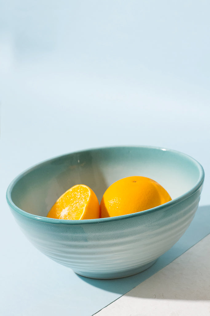 Tehueti Everyday - Azure Aqua Serving Bowl