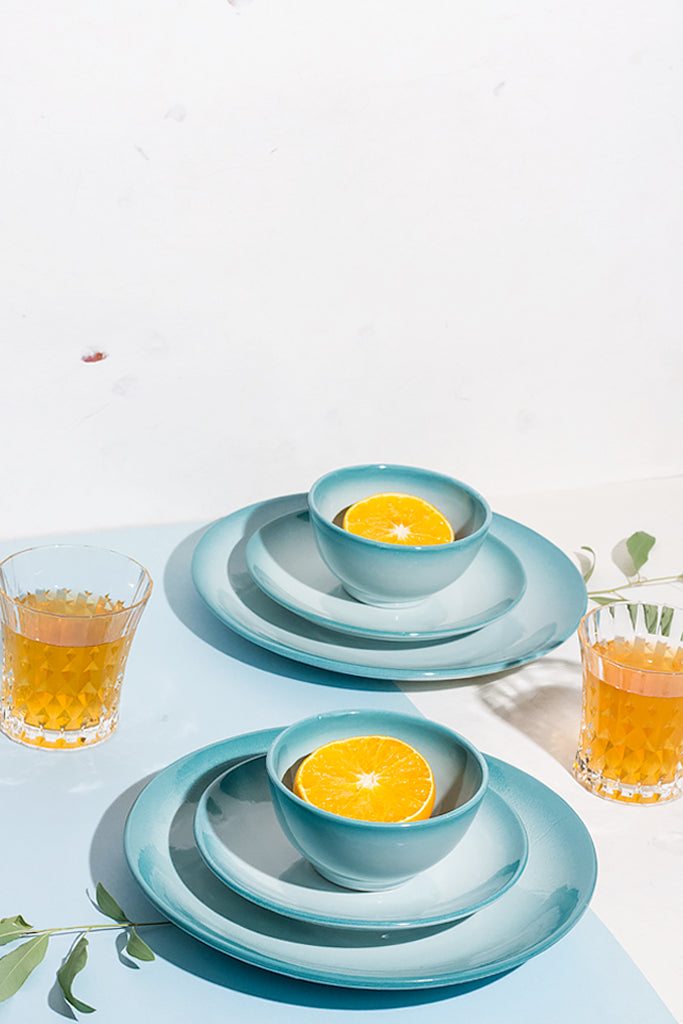 Tehueti Everyday -Azure Aqua Dinner Set 18Pc