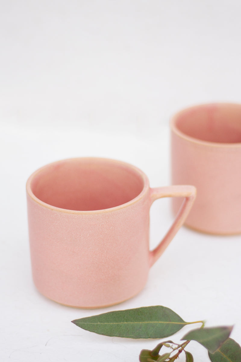 Cozy Coral Cafe Mug - Set of 2