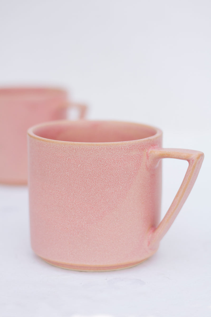 Cozy Coral Cafe Mug - Set of 2