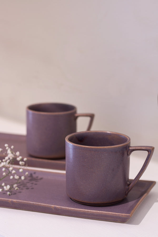 Musky Mauve Cafe Mug - Set of 2