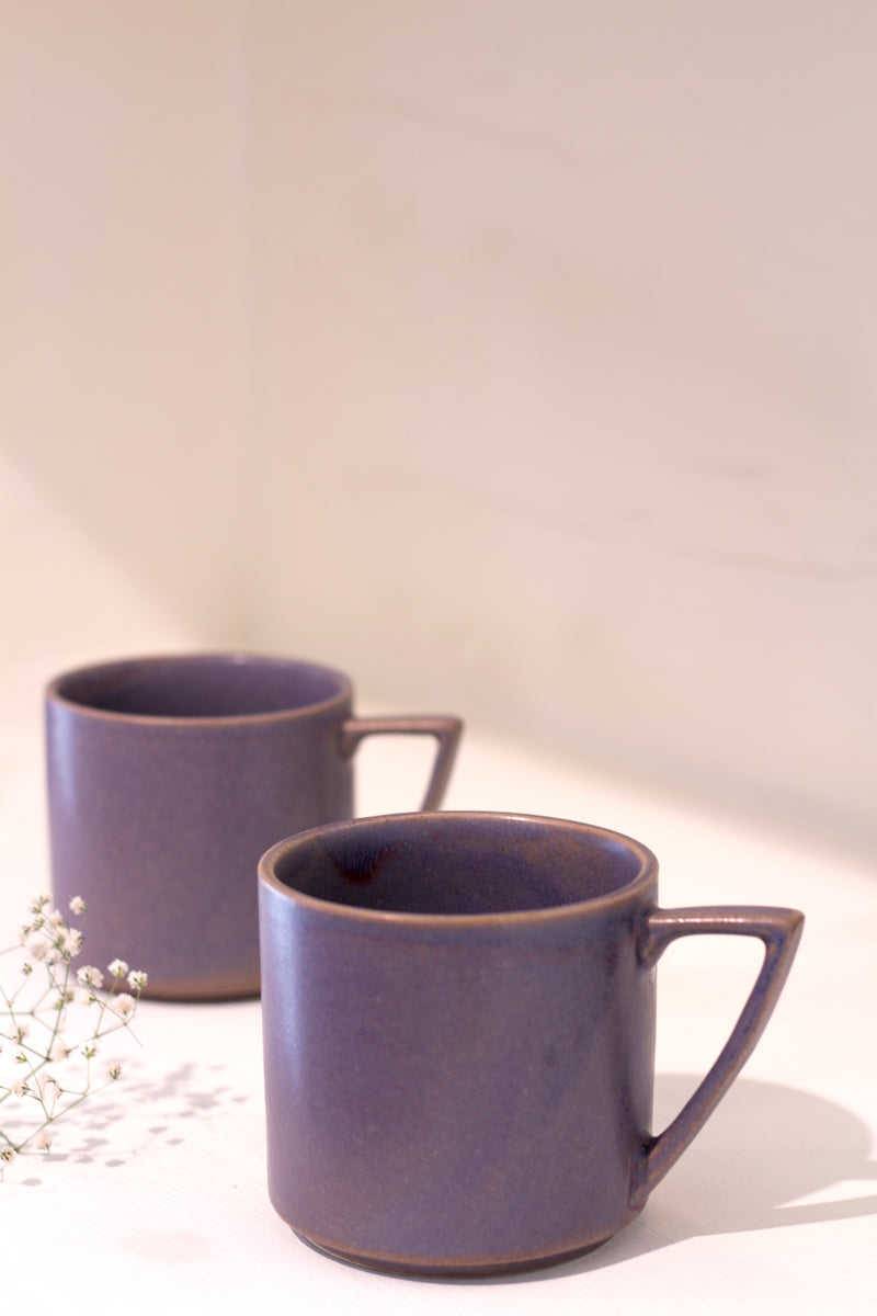 Musky Mauve Cafe Mug - Set of 2